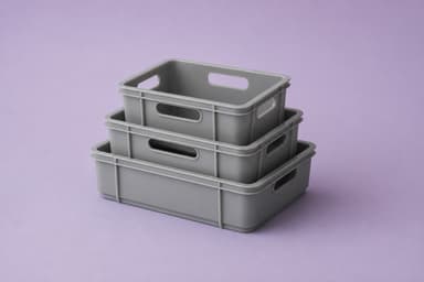 Stack crate set — studio still-life